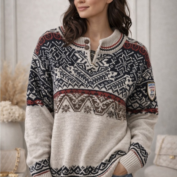 Dale of Norway Nagano 1998 Olympic Sweater NWT Nordic Ski Wool Made in Norway - Picture 2 of 10